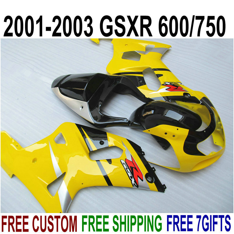 Customize motorcycle parts for SUZUKI GSXR600 GSXR750 2001 2002 2003 K1 yellow black fairing kit GSXR 600 750 01-03 fairings RA82, Same as the picture shows
Customize motorcycle parts for SUZUKI GSXR600 GSXR750 2001 2002 2003 K1 yellow black fairing kit GSXR 600 750 01-03 fairings RA82, Same as the picture shows