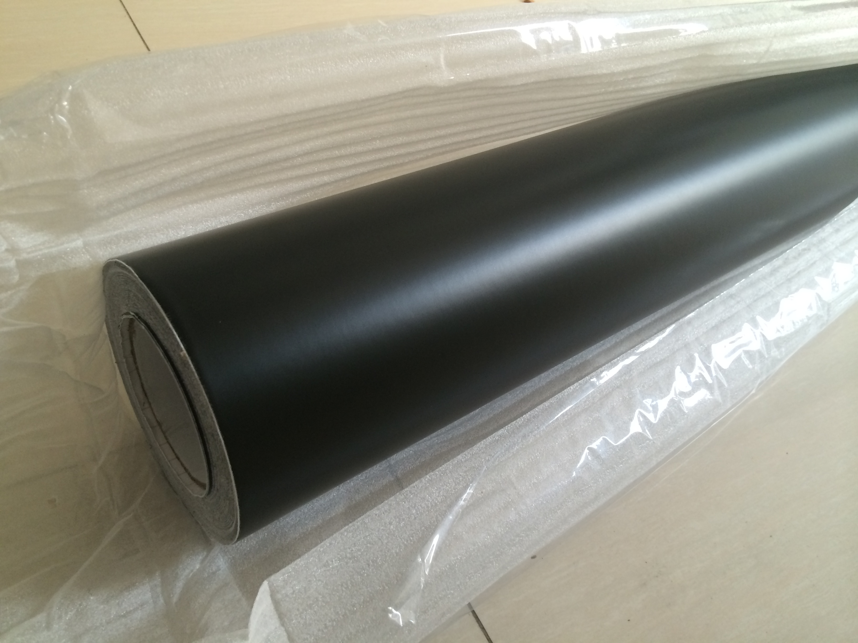 Black satin matt Vinyl Wrap With Air Bubble Free Car Wrap Film Matte black Wrapping Film Vehicle Wraps Size 1.52x30m/Roll 4.98x98ft