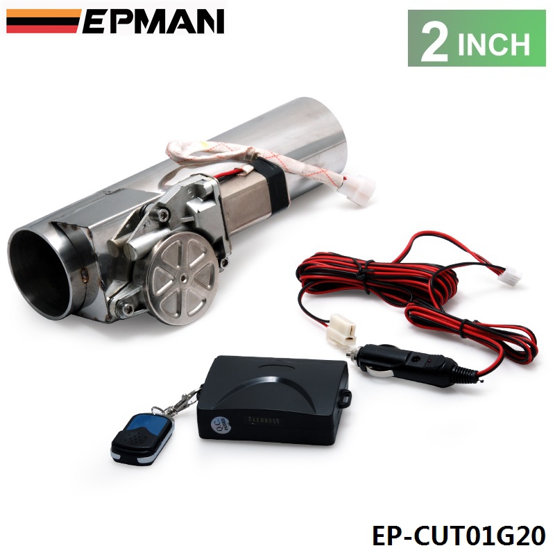 EPMAN - Universal 2" Exhaust Pipe Electric I Pipe Exhaust Electrical Cutout with Remote Control Wholesale Valve EP-CUT01G20
EPMAN - Universal 2" Exhaust Pipe Electric I Pipe Exhaust Electrical Cutout with Remote Control Wholesale Valve EP-CUT01G20