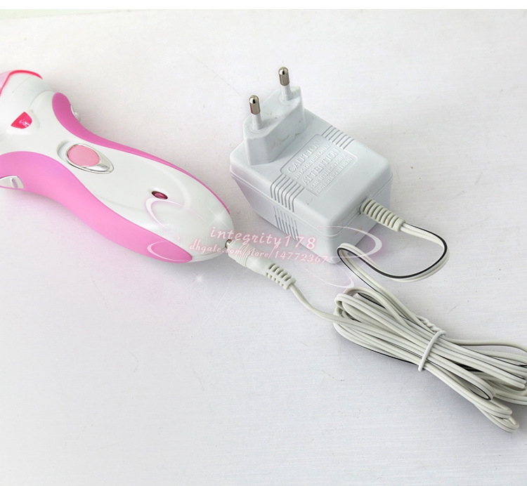 Kemei 4 in 1 Electric Foot Exfoliator Feet Dead Skin Removal Heel Cuticles Nail Grinding Tool Set