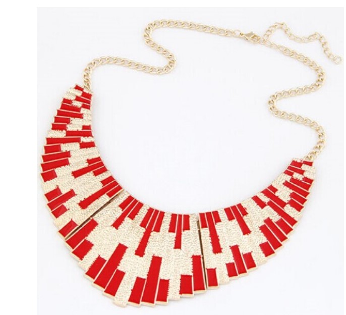 Amazing Deals Fashion Top Selling Colorful Enamel Big Bib Statement Collar Necklace Christmas Gifts For Women