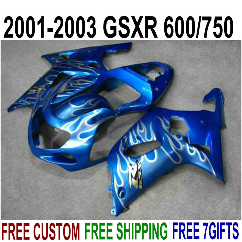 7 gifts + New ABS fairing kit for SUZUKI GSX-R600 GSX-R750 2001-2003 K1 GSXR 600 750 white flames in blue fairings set 01-03 RA59, Same as the picture shows
7 gifts + New ABS fairing kit for SUZUKI GSX-R600 GSX-R750 2001-2003 K1 GSXR 600 750 white flames in blue fairings set 01-03 RA59, Same as the picture shows