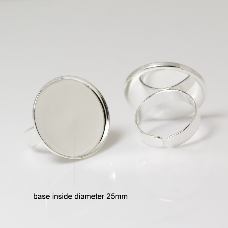 Beadsnice ID 24102 ring base blanks fashion brass bezel ring setting for jewelry making free shipping