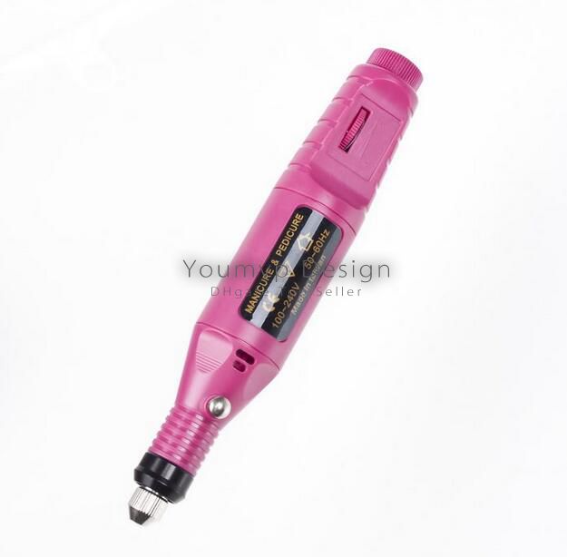 Electric Nail Drill Machine Art Salon Manicure File Polish Tool+6 Bits Pedicure 20000RPM (100V~240V) DHL Free JJD1925