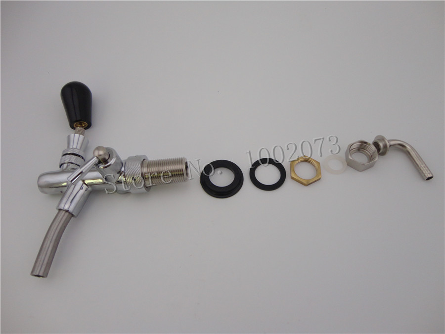 Wholesale-Homebrew Kegerator Draft Beer Faucet with Flow Controller Shank Tap Kit - Kegerator Draft Beer- World Free Shipping