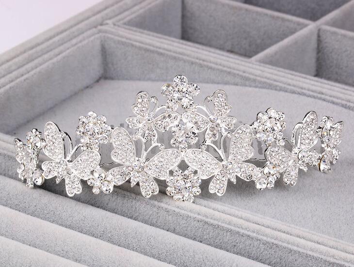 Tiara Bridal crowns jewelry Romantic Rhinestone Tiara Bridal Wedding Accessories Party Jewelry Wedding Accessories bridal crowns HT033