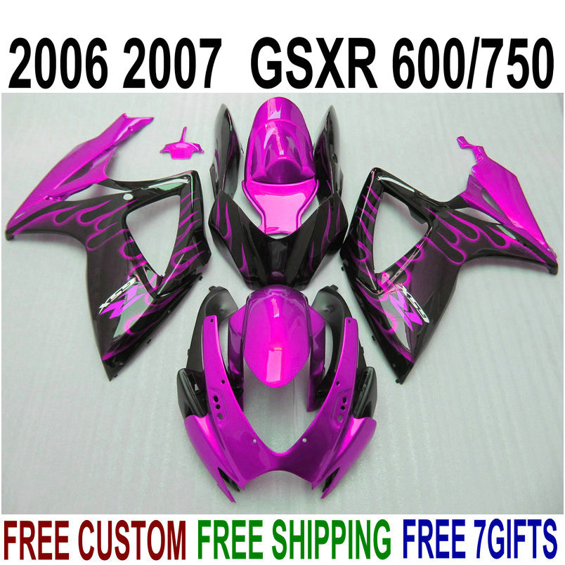 Fairing kit for SUZUKI GSXR600 GSXR750 2006 2007 K6 red flames in black plastic fairings GSXR600/750 06 07 motobike set Z51B, Same as the picture shows
Fairing kit for SUZUKI GSXR600 GSXR750 2006 2007 K6 red flames in black plastic fairings GSXR600/750 06 07 motobike set Z51B, Same as the picture shows