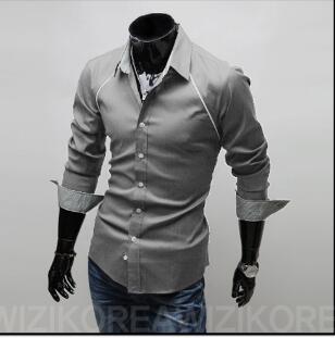 Wholesale-Free Shipping New fashion Mens shirts Hot classical business shirt men slim fit stylish dress long sleeve formal shirts