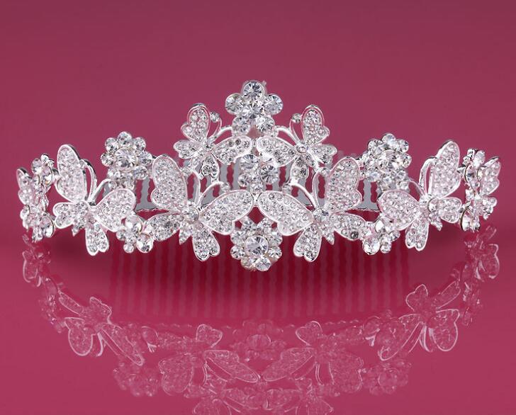 Tiara Bridal crowns jewelry Romantic Rhinestone Tiara Bridal Wedding Accessories Party Jewelry Wedding Accessories bridal crowns HT033