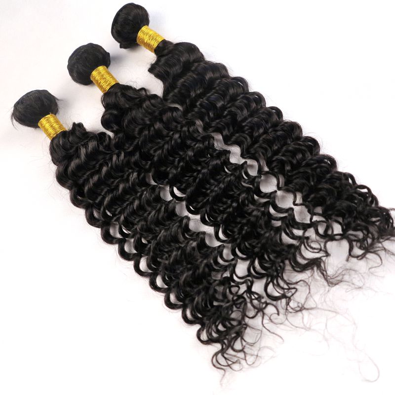 Brazilian Virgin Hair Weaves Human Hair Bundles Deep wave Curly Wefts 8~34inch Unprocessed Peruvian Malaysian Mongolian hair extensions, Natural color
Brazilian Virgin Hair Weaves Human Hair Bundles Deep wave Curly Wefts 8~34inch Unprocessed Peruvian Malaysian Mongolian hair extensions, Natural color