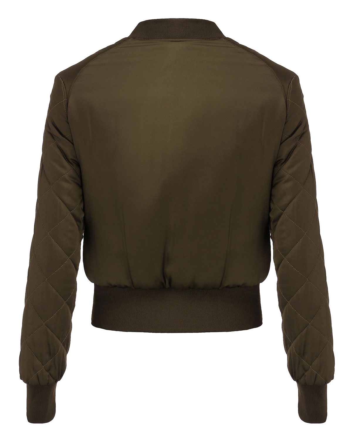 2015 Fall Winter Newest Fashion Women V-Neck Quality Jacket Short Cropped Thin Padded Zipper Up Coat Pilots Outerwear 3 Color FG1511