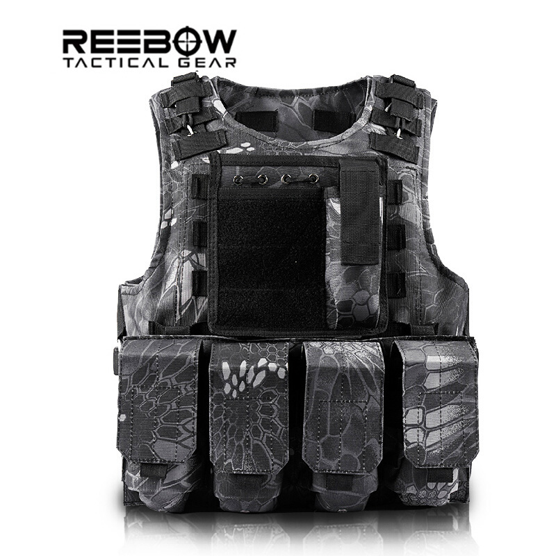 Fall-Outdoor Army Tactical Professional Vest with Molle System One Size Camouflage for  Hunting Wargame Combat 