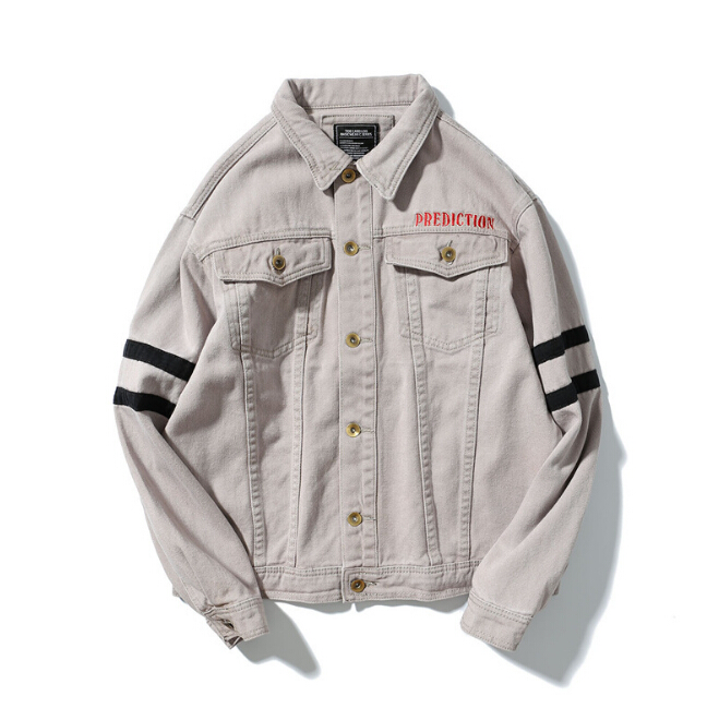 Vintage Jackets Men Hi-Street Embroidery Casual Jean Jacket Fashion Male Winter Autumn Coats, Grey
Vintage Jackets Men Hi-Street Embroidery Casual Jean Jacket Fashion Male Winter Autumn Coats, Grey