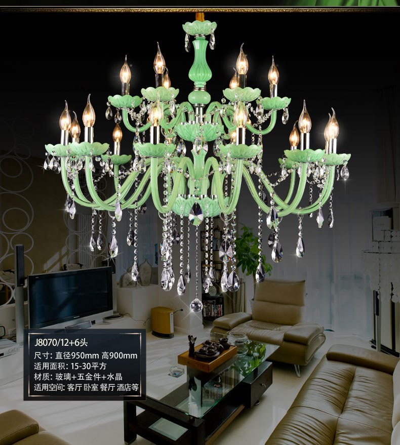 Longree Murano Chandelier Light modern pink restaurant chandeliers glass Candle crystal ball