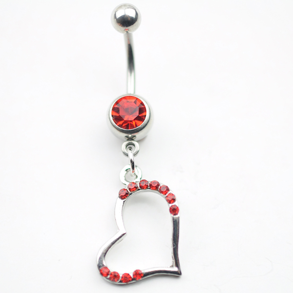 D0132 ( 3 colors ) clear belly ring nice heart style with piercing body jewlery navel
D0132 ( 3 colors ) clear belly ring nice heart style with piercing body jewlery navel