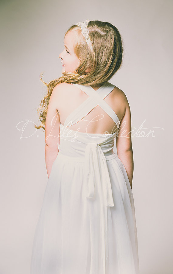 The Evangeline - Blush, Ivory, chiffon, lace, tulle, Flower Girl Dress, girls toddler dress, ages 1T, 2T,3T,4T, 5T, 6, 7, 8, 9/10, 11/12