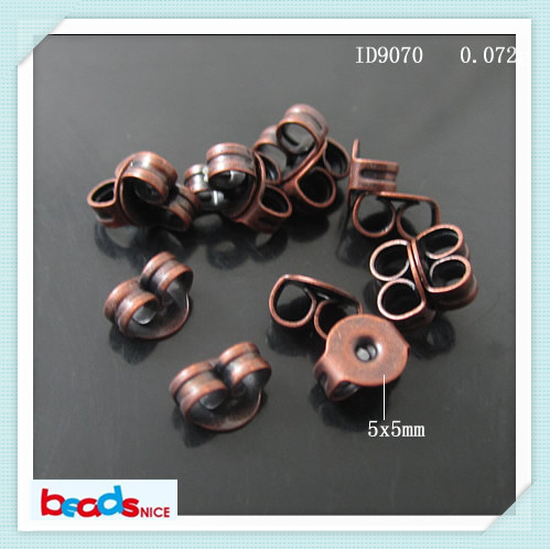 Beadsnice earring backs brass earring findings wholesale earrings nuts stopper pad size 5x5 mm ID 9070