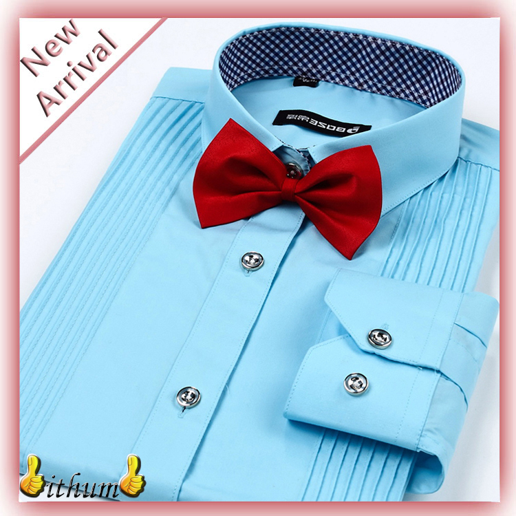 Wholesale-Designer Brand Clothing camisas Men Shirts Long Sleeve Tuxedo mens dress shirts camisa masculina plus size XXXXXL