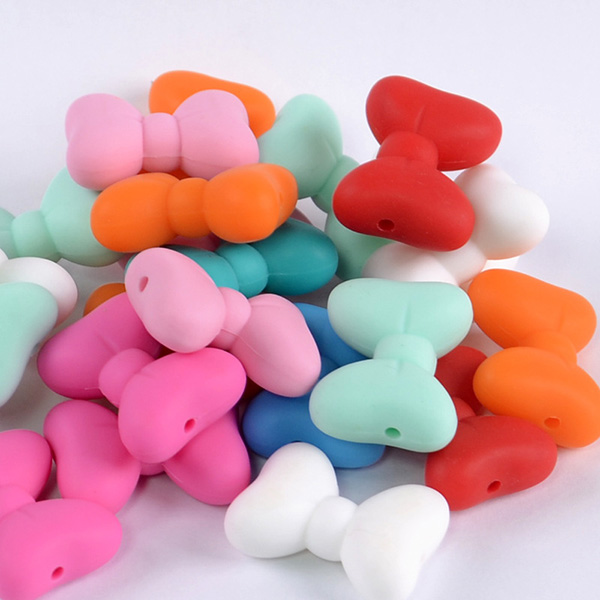 Baby Teething Beads Bowknot Silicone Beads DIY Necklace Teether BPA Free Chewelry Pendant Teether Toys for Mom Baby
Baby Teething Beads Bowknot Silicone Beads DIY Necklace Teether BPA Free Chewelry Pendant Teether Toys for Mom Baby