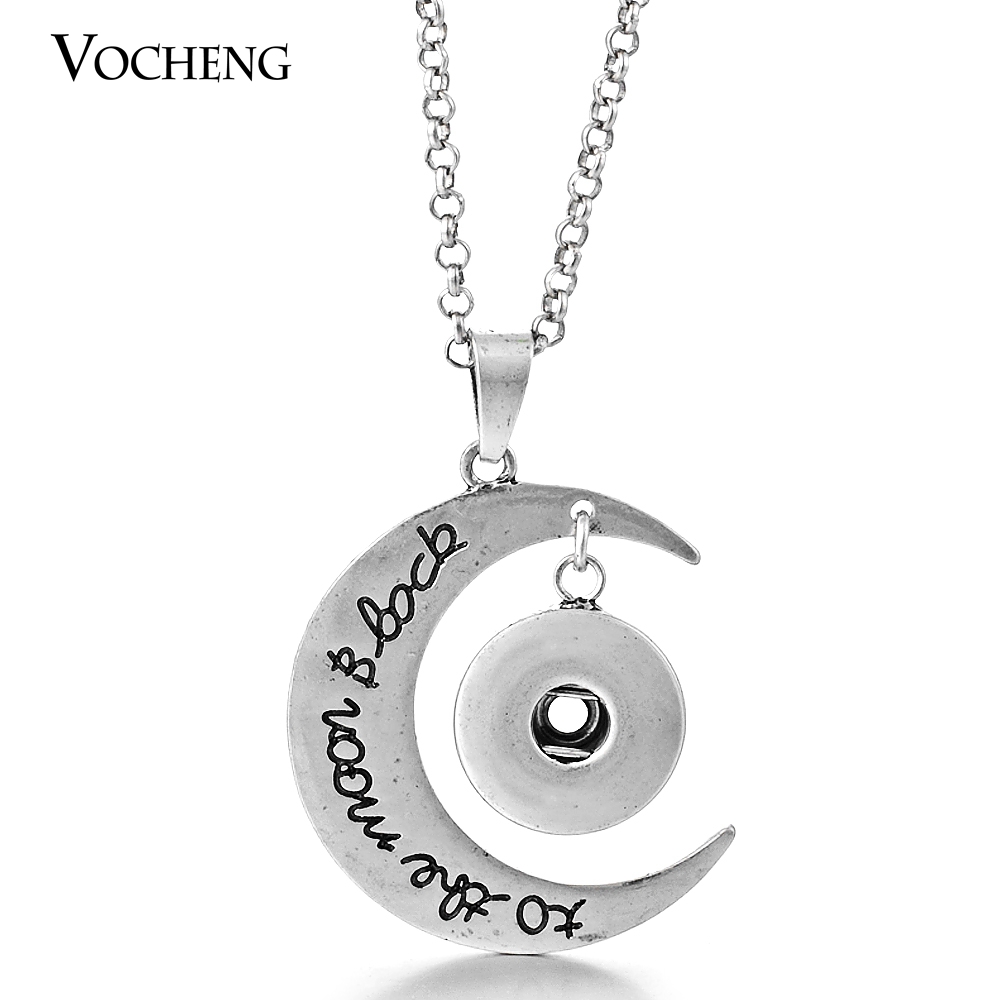 NOOSA Trendy Crescent Necklace Ginger Snap Jewelry 18mm Silver Plated Pendant with Stainless Steel Chain NN-254
NOOSA Trendy Crescent Necklace Ginger Snap Jewelry 18mm Silver Plated Pendant with Stainless Steel Chain NN-254