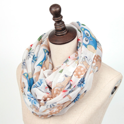 Women Tree Collar Scarves New Fashion Cute Squirrel Scarf Owl Print Infinity Scarf for Woman Free Shipping
Women Tree Collar Scarves New Fashion Cute Squirrel Scarf Owl Print Infinity Scarf for Woman Free Shipping