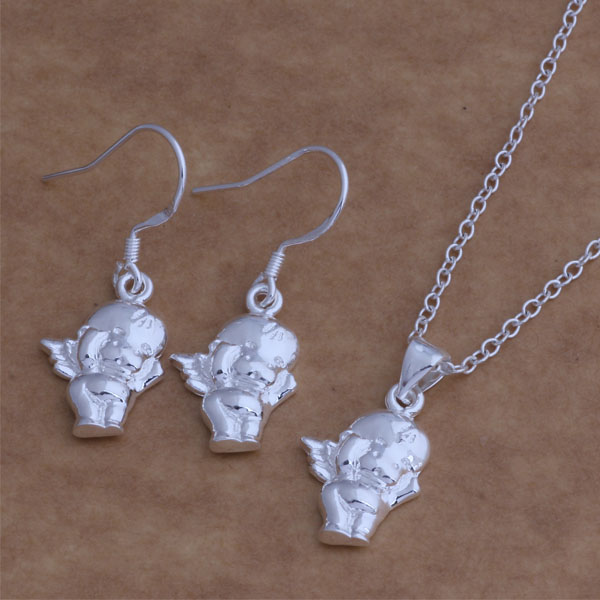 Free Shipping with tracking number New Fashion women's charming jewelry 925 silver 12 mix jewelry set 1450