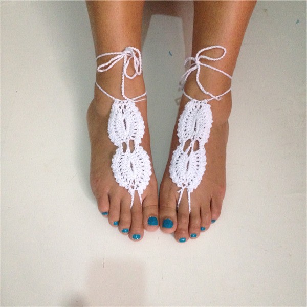 Beach Bridal handmade crocheted cotton anklets barefoot sandals wedding Nude shoes Foot jewelry Victorian Lace Yoga New Stylish 10pair
Beach Bridal handmade crocheted cotton anklets barefoot sandals wedding Nude shoes Foot jewelry Victorian Lace Yoga New Stylish 10pair