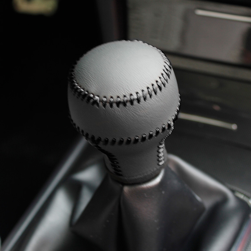 Mitsubishi Lancer-ex manual gear cover Hand sewing DIY Auto interior decoration car styling genuine leather gearshift covers
