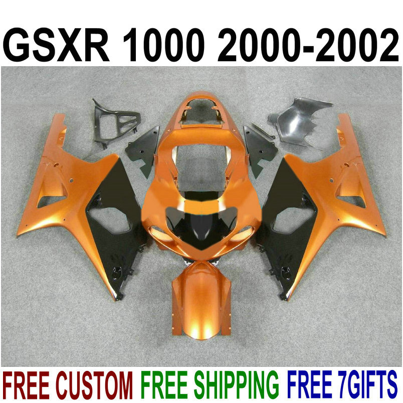 ABS Fairings set for SUZUKI GSXR1000 K2 2000 2001 2002 black brown plastic fairing kit 00 01 02 GSXR 1000 V16S, Same as the picture shows
ABS Fairings set for SUZUKI GSXR1000 K2 2000 2001 2002 black brown plastic fairing kit 00 01 02 GSXR 1000 V16S, Same as the picture shows