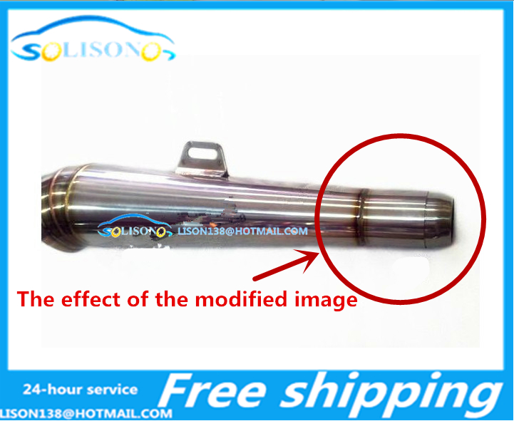 For Motorcycle modified exhaust pipe welding interface interface intubation triangle GP pipe exhaust pipe exhaust pipe