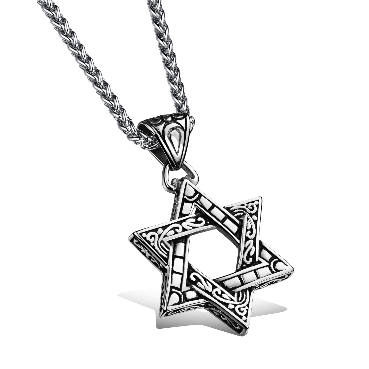Punk Style Male Jewelry Fashion Vintage New Mysterious star of david Pendant Link Chain Necklace for Cool Man
Punk Style Male Jewelry Fashion Vintage New Mysterious star of david Pendant Link Chain Necklace for Cool Man