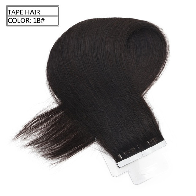 elibess grade 8atape on extensions silk straight blonde color skin weft hair 40pcs pack remy tape in hair