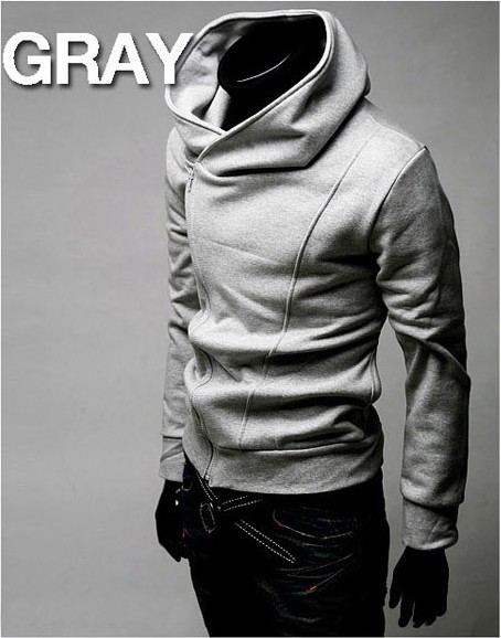 Wholesale-Hot Sale High Collar Men's Jacket Top Brand Men's Dust Coat Hoody Jacket Hoodies Men Clothes Sweater Plus size M L XL XXL