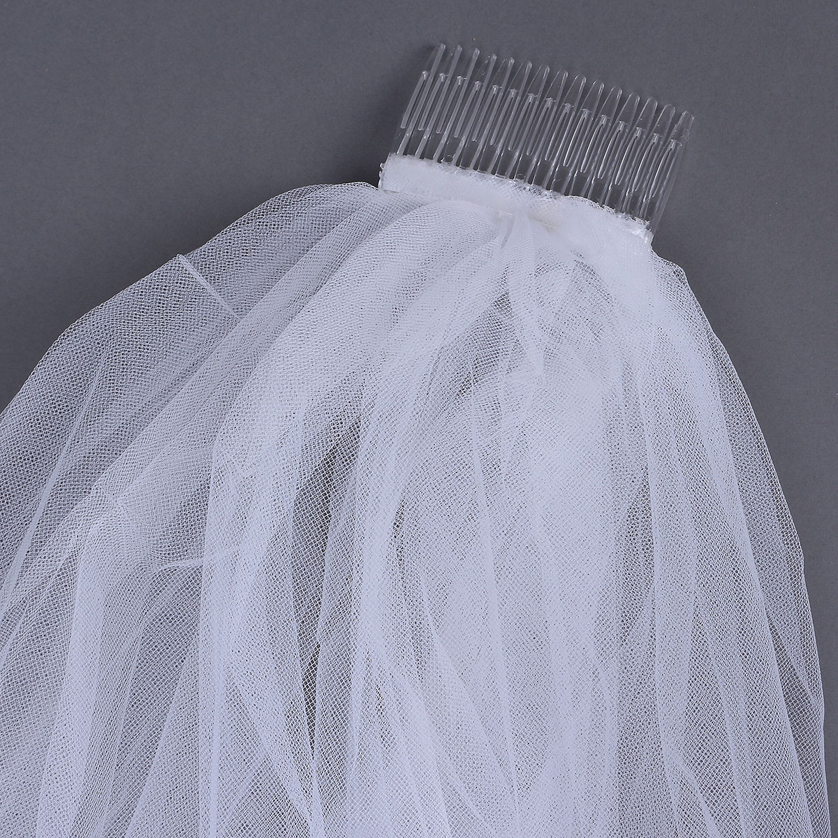 New White Ivory Satin Flower Beautiful 2 Tier Cathedral Length Custom made Bridal Veils Cut edge Elegant Match Spring Autumn Wedding veil