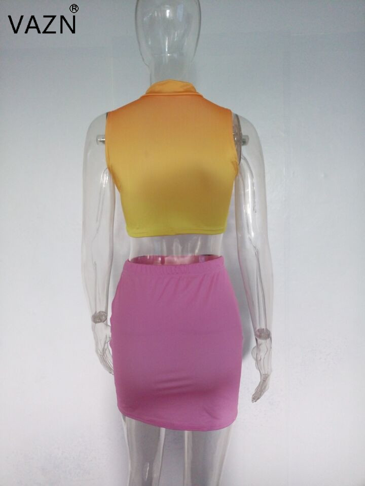 2016 Hot fashion ladies 2 piece print dresses sexy summer dress novelty bandage bodycon dress L0068 q1118