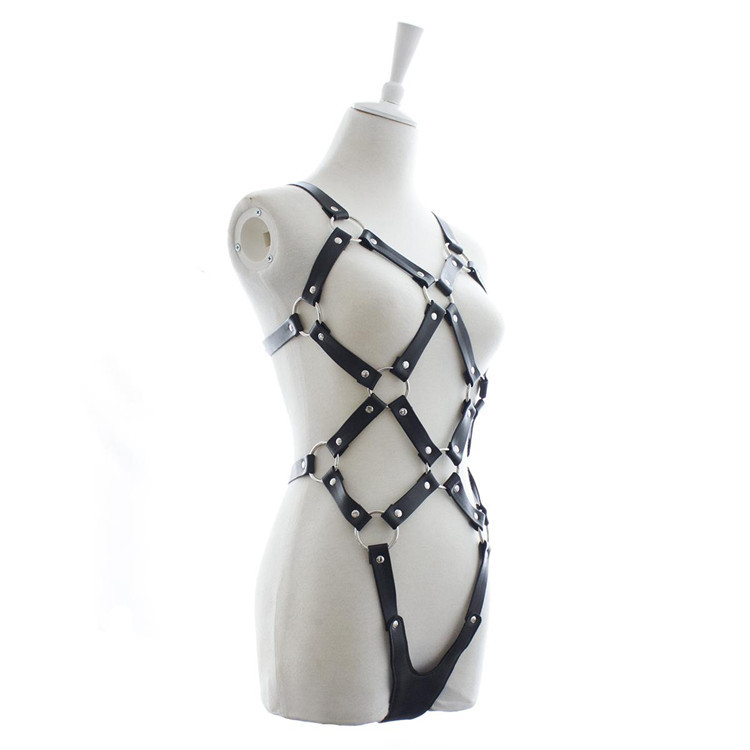 Harnais de Bondage complet pour femmes, nouveau Design, sangles de retenue, équipement, jouet sexuel fétichiste, Costume en cuir, vêtements domin