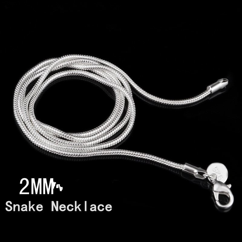 2MM "0" Snake Chains Necklace Women 925 Sterling Sliver Korean Brand Party Women Jewelry Gift Necklaces
2MM "0" Snake Chains Necklace Women 925 Sterling Sliver Korean Brand Party Women Jewelry Gift Necklaces