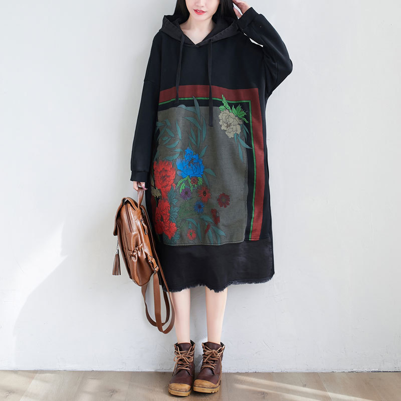 Johnature Women Print Floral Hooded Sweatshirts Terry Vintage Pullover Hoodies Long Sleeve Spring Korean Style Sweatshirts 210521, Gray
Johnature Women Print Floral Hooded Sweatshirts Terry Vintage Pullover Hoodies Long Sleeve Spring Korean Style Sweatshirts 210521, Gray