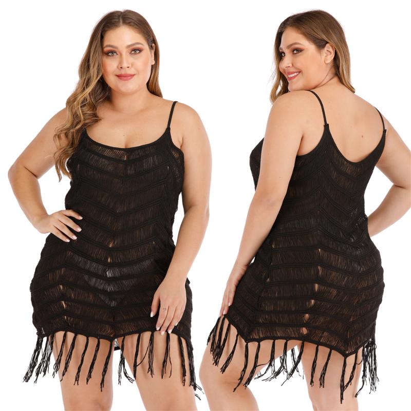 Summer Women's Swimsuit Beach Dress Bikini Cover Ups Plus Size Crochet Women Swimwear Tunics Loose Knitted Sarong Beachwear, Black
Summer Women's Swimsuit Beach Dress Bikini Cover Ups Plus Size Crochet Women Swimwear Tunics Loose Knitted Sarong Beachwear, Black
