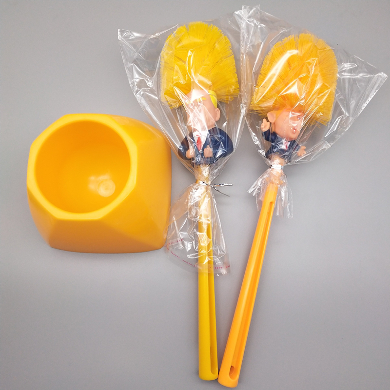 Creative Donald Brush Toilet Supplies Set Brush Holders Wc Original Toilet Paper Bathroom Cleaning Accessories personality