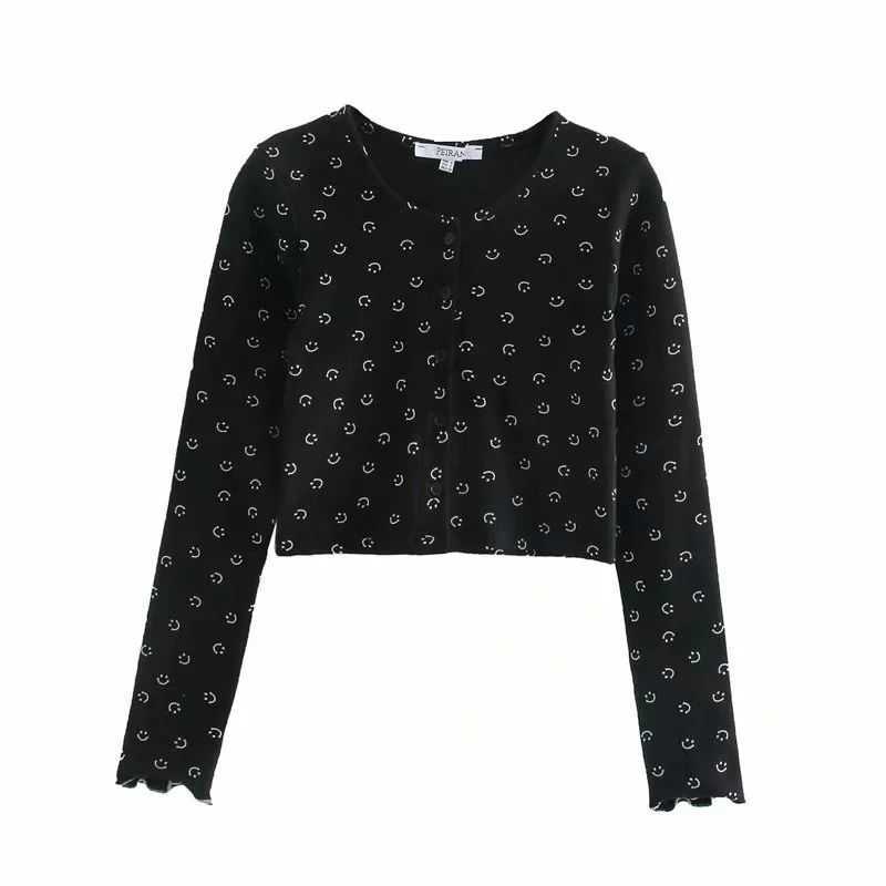 Autumn Women Knit Cardigan Long Sleeves O-Neck Cropped Chic Sweater Tops femme vetement ropa mujer 210709, Black
Autumn Women Knit Cardigan Long Sleeves O-Neck Cropped Chic Sweater Tops femme vetement ropa mujer 210709, Black