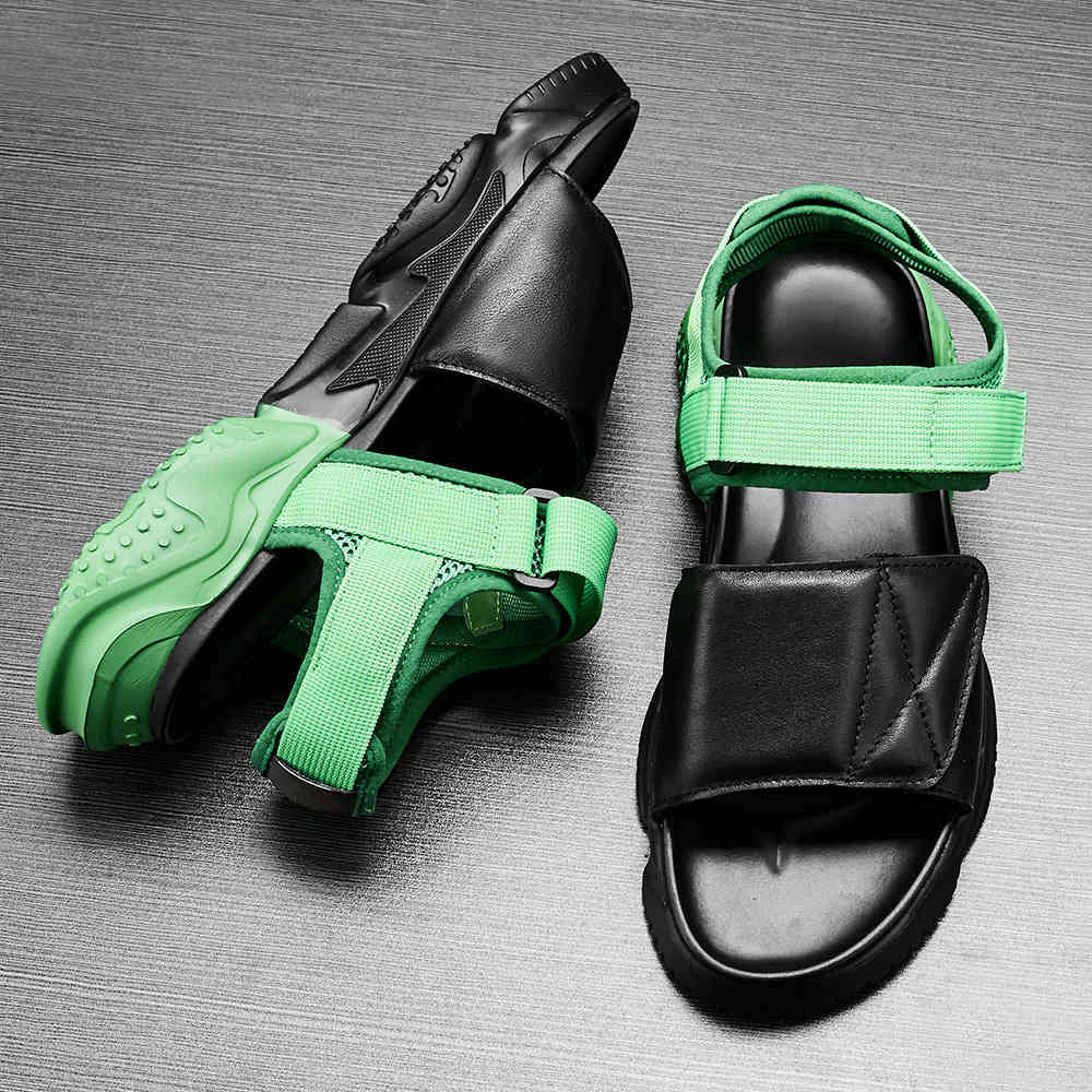 Slippers Leather sandals men's color matching fashion outdoor summer T6N9, 1# shoe box
Slippers Leather sandals men's color matching fashion outdoor summer T6N9, 1# shoe box