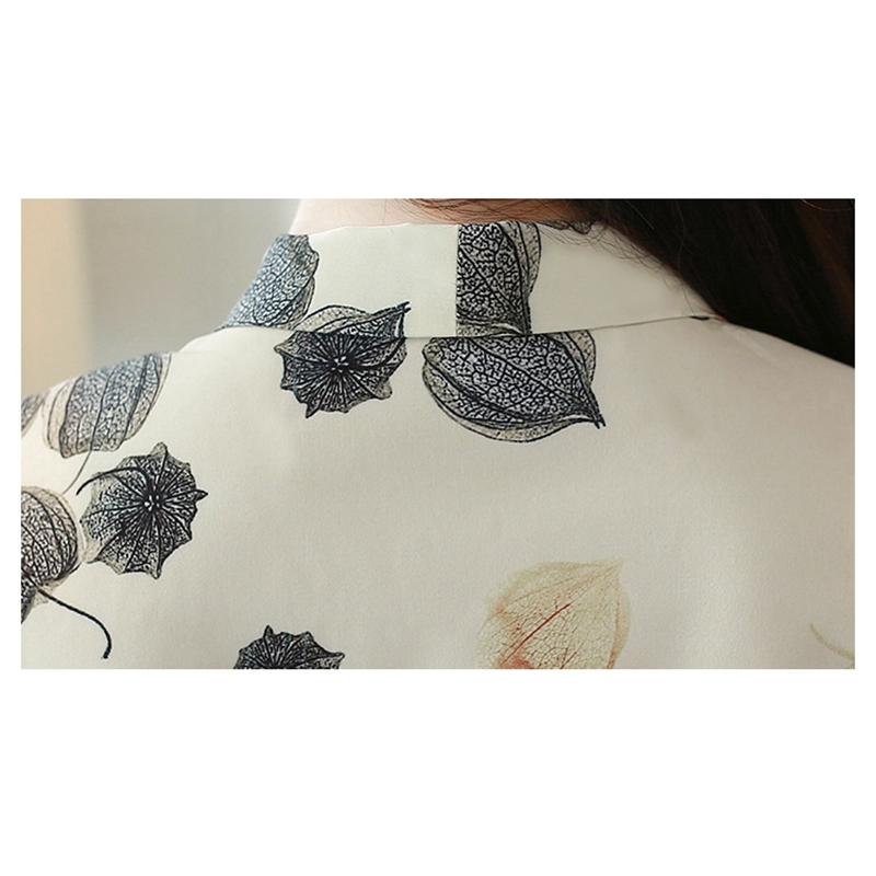 Fashion Women Blouses Plus Size Print Chiffon Blouse Shirt Office Work Long Sleeve Shirts s Tops And 1059 60 210508