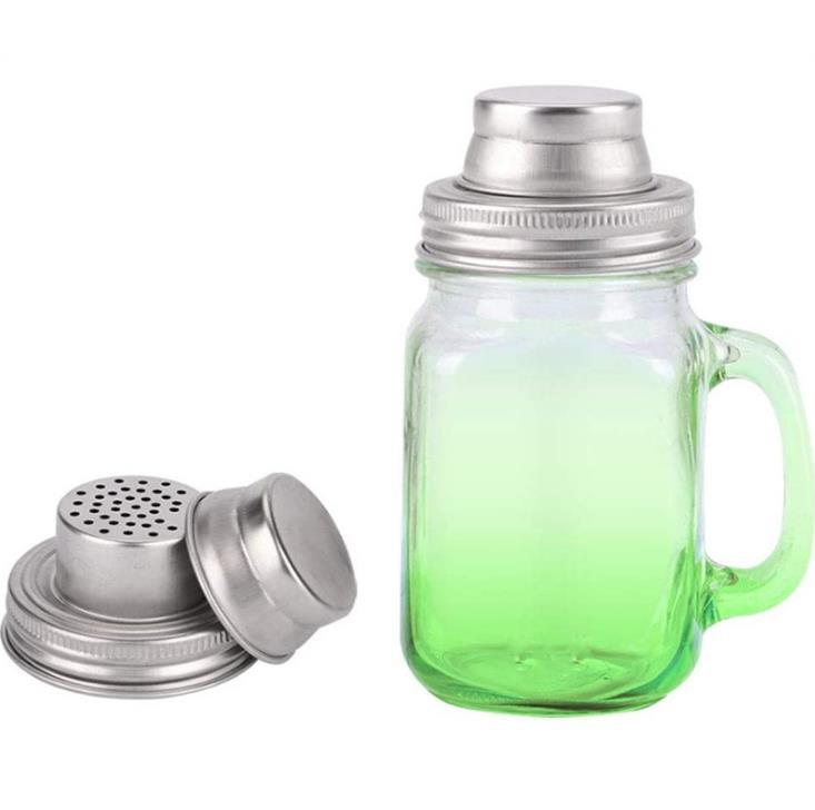 304 Stainless Steel Jar Lid Silicone Sealing Plug 70mm Caliber Shaker Lids Rust Proof Drinkware Cover RRD6904 Free shipping