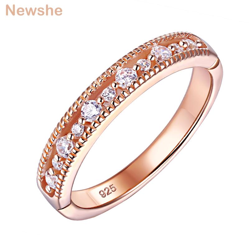 Cluster Rings She Rose Gold Color Eternity Wedding For Women Solid 925 Sterling Silver Round Zircons Promise Finger Ring BR0918, Golden;silver
Cluster Rings She Rose Gold Color Eternity Wedding For Women Solid 925 Sterling Silver Round Zircons Promise Finger Ring BR0918, Golden;silver