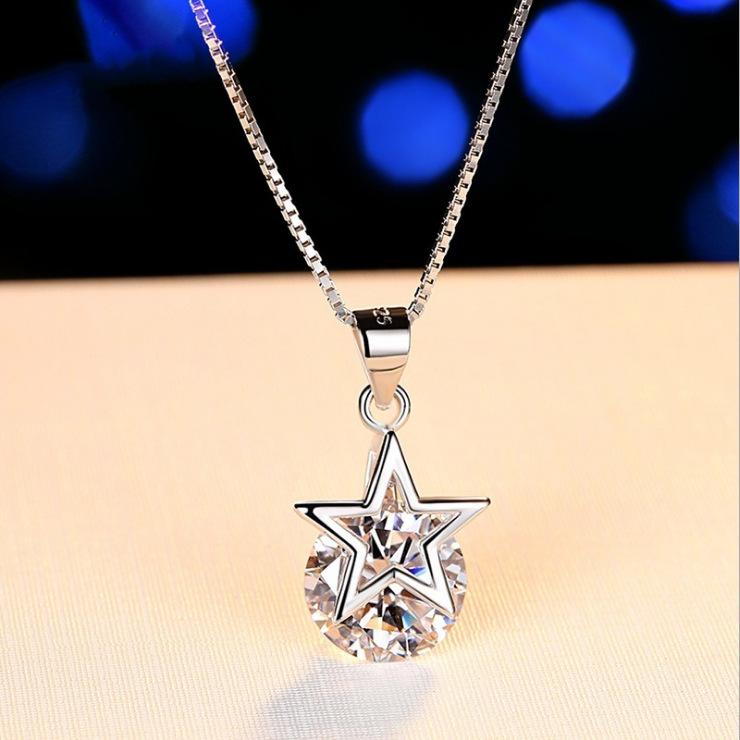 Pendant Necklaces Korea Fashion Luxury Temperament Five-pointed Star Necklace For Women Engagement Wedding Birthday Gift Female Wholesale 
Pendant Necklaces Korea Fashion Luxury Temperament Five-pointed Star Necklace For Women Engagement Wedding Birthday Gift Female Wholesale