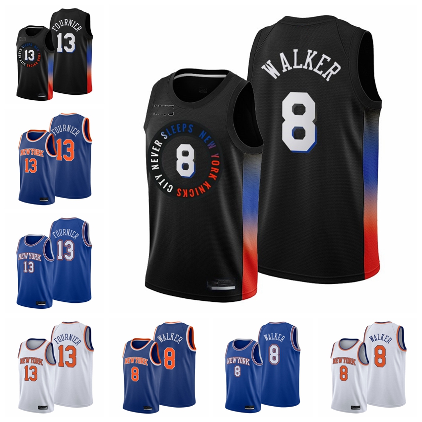 New YorkKnicksMen Basketball Evan Fournier 13 Kemba Walker 8 2021 Trade Black Edition City Jersey, Color1 
New YorkKnicksMen Basketball Evan Fournier 13 Kemba Walker 8 2021 Trade Black Edition City Jersey, Color1