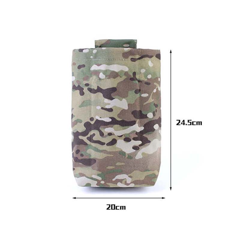 Outdoor Mini Foldable Magazine Drop Dump Pouch Tactical ROLL-UP Molle Pouch Storage Bag Cordura