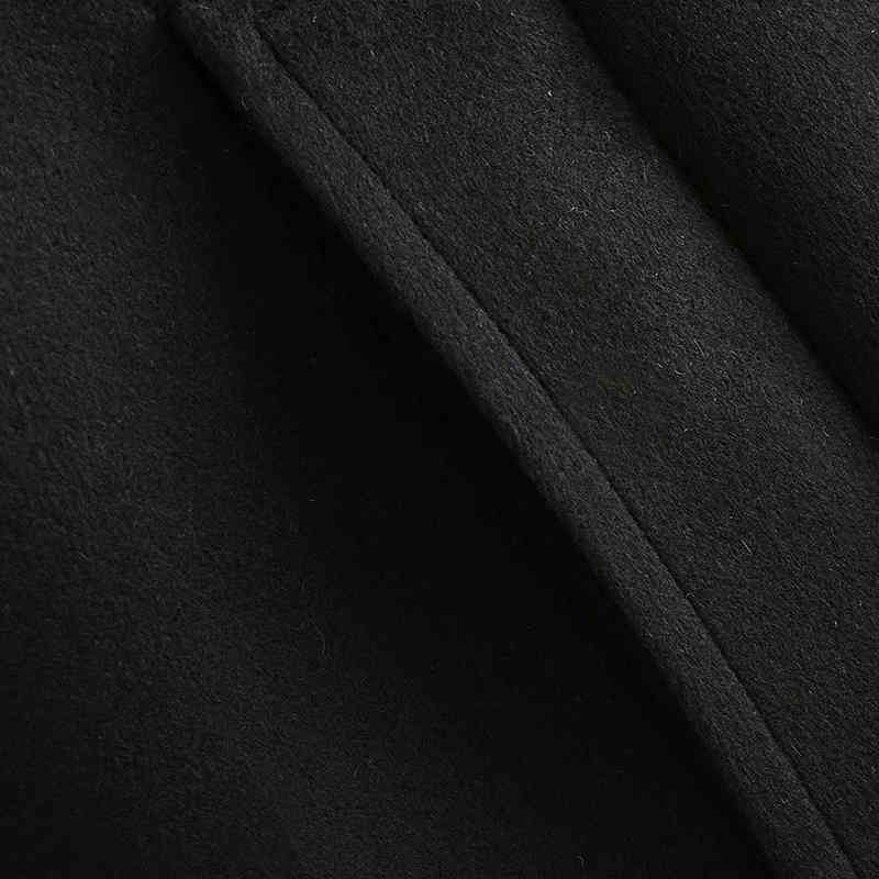 Fashion Windbreaker Jacket Elegant Chinese Style Loose Solid Color Long-Sleeved Female Winter 210521