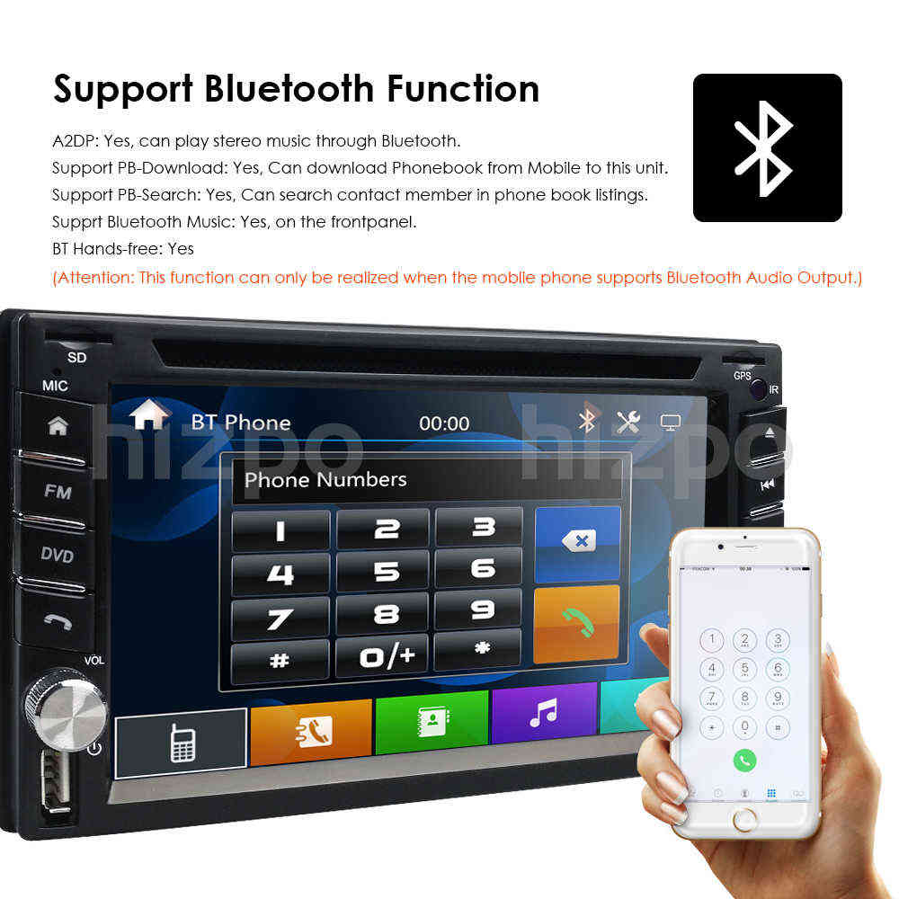 universal Car Audio Radio Double 2 din DVD Player GPS Navigation In dash 2din PC Stereo Head Unit video RDS USB Free Map Cam
